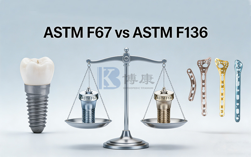 ASTM F67 vs ASTM F136: En omfattande guide till medicinska titanmaterial